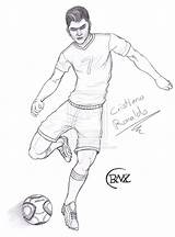 Ronaldo Coloring Pages Soccer Cristiano Draw Christiano Kids Ball Getcolorings Colorings Printable Color Print Step Football Getdrawings sketch template
