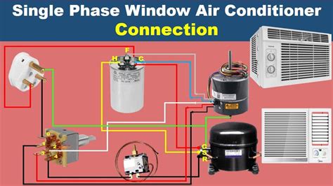 window ac wiring connection air conditioner wiring diagram ac connection electrical