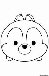Tsum Coloring Pages Disney Chip Printable Color Getdrawings Print Kids sketch template