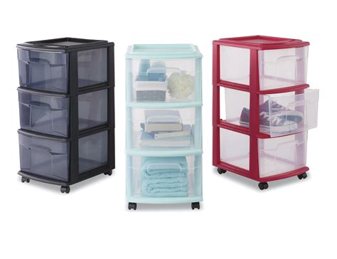essential home  drawer storage cart