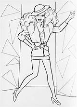 Coloring 80s Fashion Pages Barbie Rockers Illustration Template Print Getdrawings Getcolorings Sketch sketch template