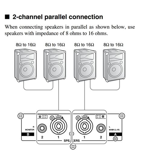 amplifiers    wire multiple speakers    performance  practice