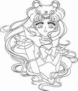 Sailor Moon Coloring Pages Printable Kids Book Coloring4free Bestcoloringpagesforkids Hair Beautiful Crystal Sailormoon Anime Chibiusa Stars Print Sheets Getdrawings Drawing sketch template