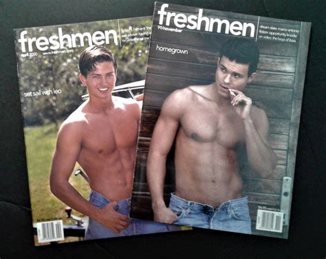 2 issues of freshmen magazine gay beefcake etsy