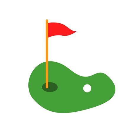 mini golf icon vector images depositphotos