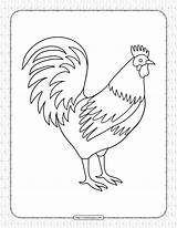 Hen Chicken Chicks sketch template