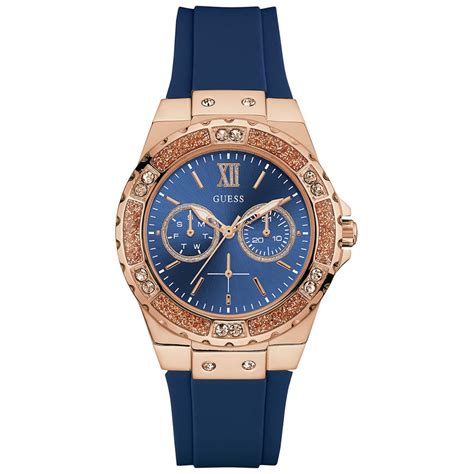 guess womens navy limelight  womens watches accessories