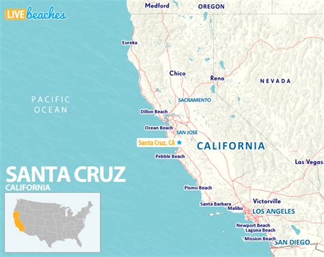 map  santa cruz california  beaches