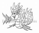Dragon Drawing sketch template