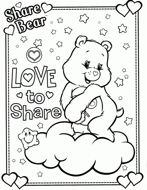care bears coloring page halloween page   ages coloring home