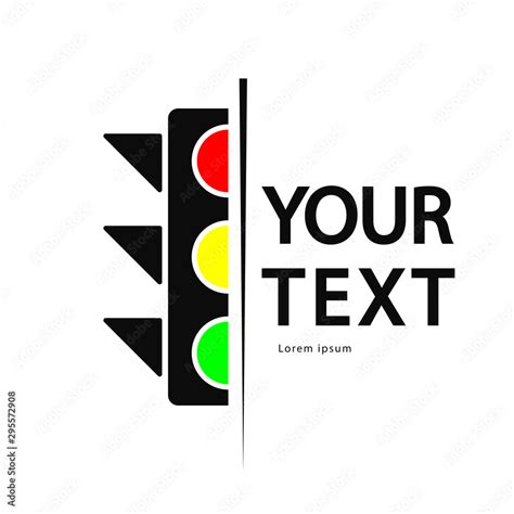 traffic light logo icon isolate  white background stock vector adobe stock
