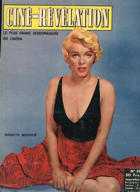 marilyn monroe on the cover of cine revelation magazine