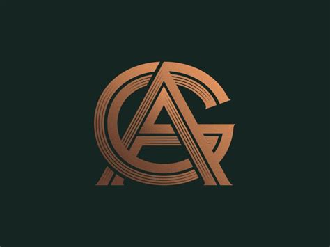 ag monogram photography logo design graphic design brochure graphic