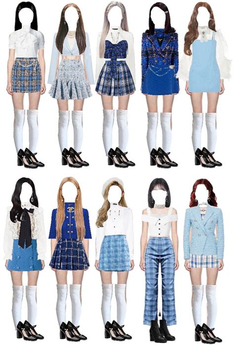 Twice I Can’t Stop Me Inspiration Blue💙 Outfit Ideas Kpop Fashion