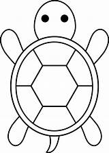 Turtle Outline Sea Cute Cliparts Tortuga Clip Para Line Tortue Coloring Print Color Kids Attribution Forget Link Don Tail Head sketch template