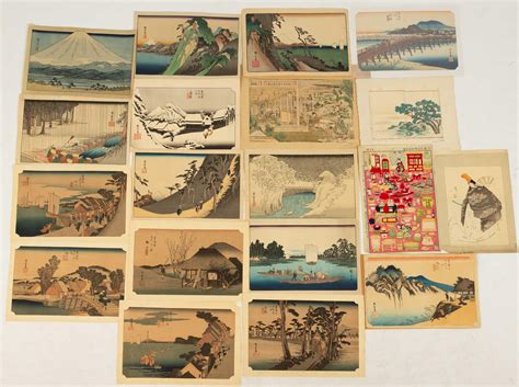 group of japanese woodblock prints cottone auctions