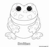 Coloring Beanie Boo Pages Print Frog Smitten Boos Printable Ty Party Info Para Dog Colorear Cute Book Birthday Baby Babies sketch template