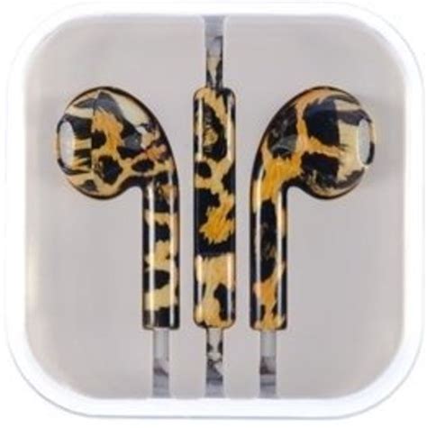 bolcom stereo oordopjes met tijger print  afstandsbediening en microfoon nbh
