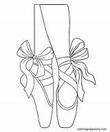 Coloring Pointe sketch template