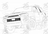 4runner Toyota Trd sketch template
