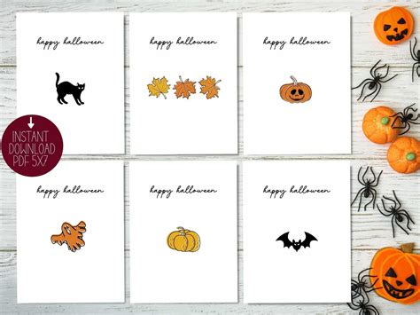 printable halloween card printable cards