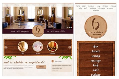 berkshire salondayspa responsive web design soothing clean