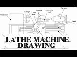 Lathe Machine Drawing Draw sketch template