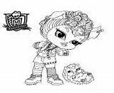 High Monster Coloring Chibi Printable Pages Catrine Demew sketch template