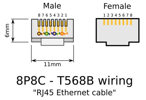 rj female connector wiring diagram