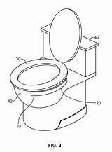 Toilet Drawing Bowl Line Patents Colouring Getdrawings Paintingvalley Collection sketch template