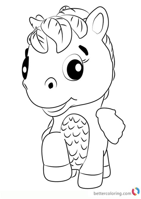 ponette  hatchimals coloring pages  printable coloring pages
