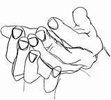 Hands Drawing Cupped Coloring Pages Hand Outline Drawings Getdrawings Paintingvalley sketch template