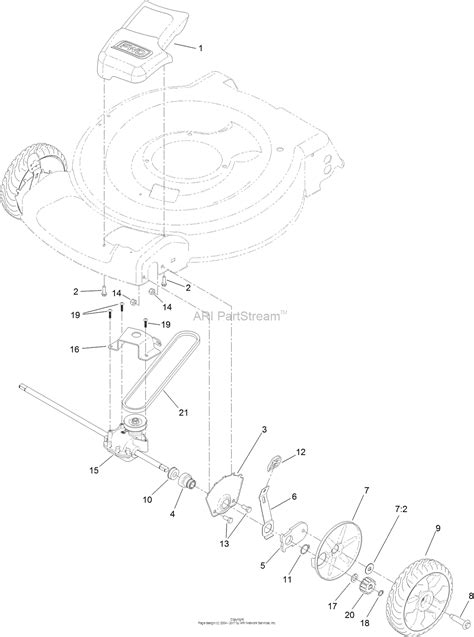 toro   recycler lawn mower sn   parts diagram  transmission