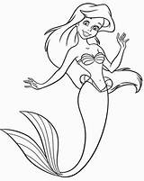 Ariel Principessa sketch template