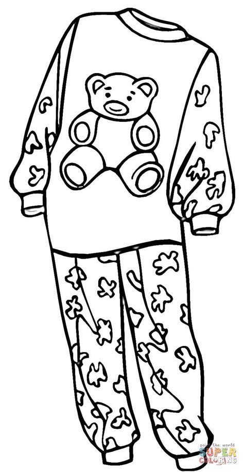 dibujo de pijamas de nina  colorear dibujos  colorear