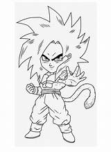 Goku Chibi Super Coloring Xeno Saiyan Pages Ball Dragon Categories Printable sketch template