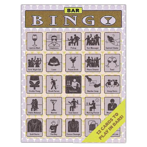 Bar Bingo Bar Bingo Bar Crawl Bingo Bingo