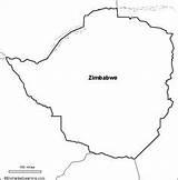 Zimbabwe Geography sketch template