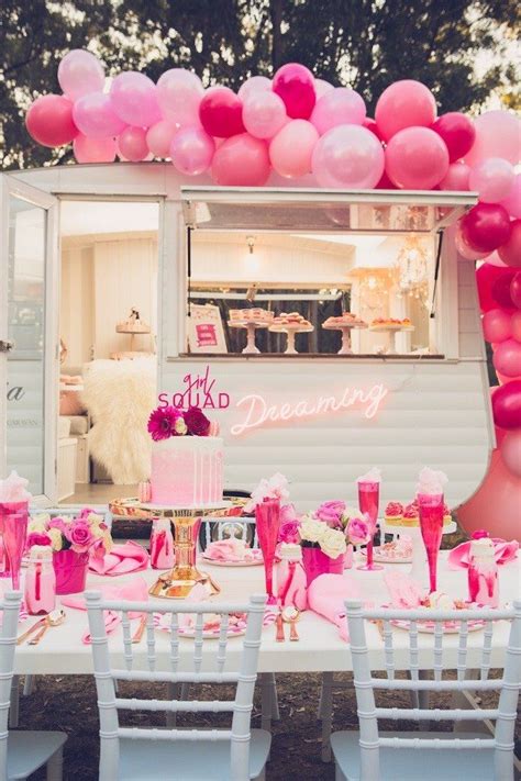 Bright And Modern Glamping Birthday Party Kara S Party Ideas Glamping