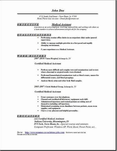 medical assistant resume examples samples  edit  word