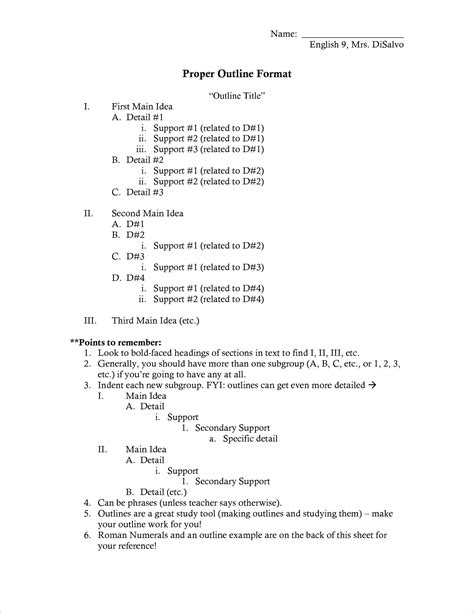 college  format college research paper outline template