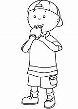 Caillou Clementine Colorir sketch template