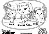 Callie Sheriff Coloring4free sketch template