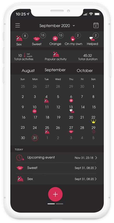 sex tracker and calendar sex traсking app