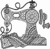 Sewing Machine Mandala Zentangle Svg Coloring Coudre Svgs Geeksvgs Pages Patterns Embroidery Where Find Colouring Cricut Drawing Fieldsofhether Choose Board sketch template