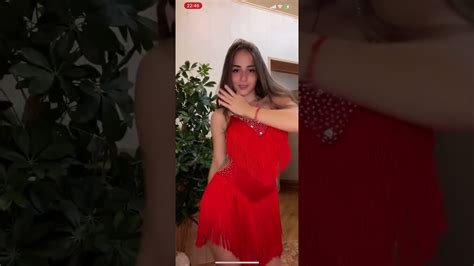 Maria Kaif Beautiful Russian Girl Red Dress Bigo Live İzle