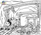 Thomas Coloring Engine Train Pages Tank Friends Worksheets Printable Adults Percy Young Sodor Teenagers Mountain Cartoon Colouring Duck Mine Railroad sketch template