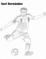 Messi Hernandez Xavi Coloriage Ausmalbilder Football Colorier Fußballspieler Kaka Coloringpagesfortoddlers Kleurplaat Wk sketch template