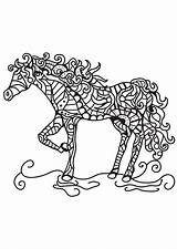 Paarden Kleurplaat Mozaiek Cavallo Malvorlage Pferd Paard Kleurplaten Mosaik Pferden Caballo Ausmalbilder Mandala Stampare sketch template