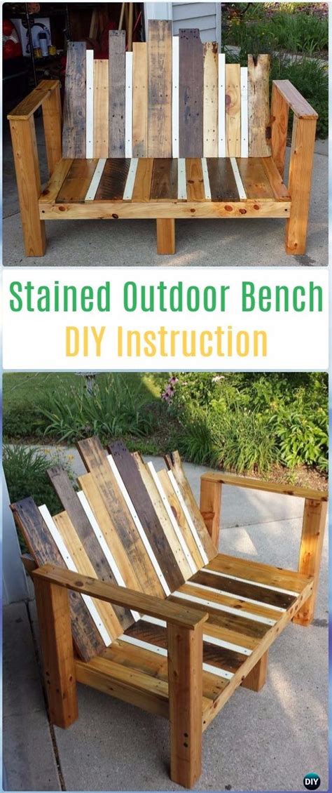 diy outdoor garden bench ideas  plans instructions
